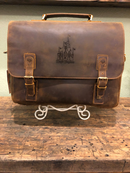 Engraved Leather Bag