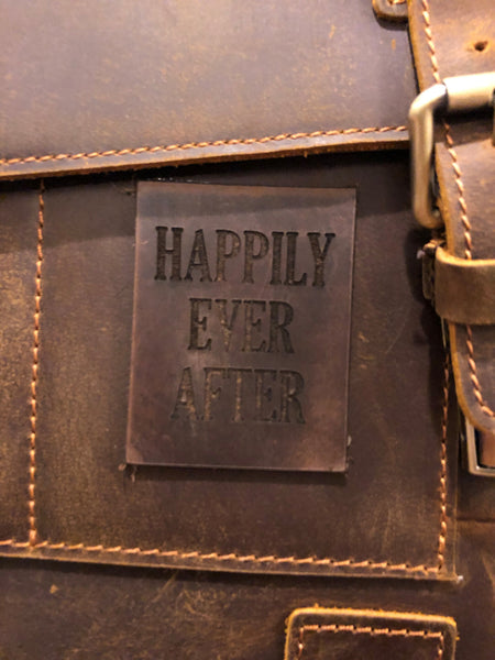 Engraved Leather Bag
