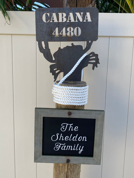 Steel Cabana Sign