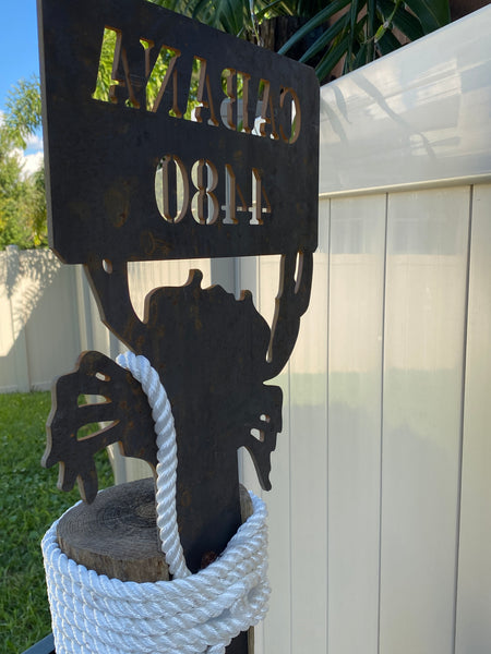 Steel Cabana Sign