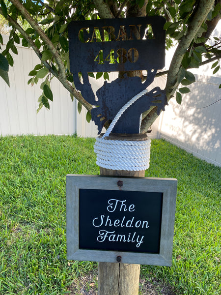 Steel Cabana Sign
