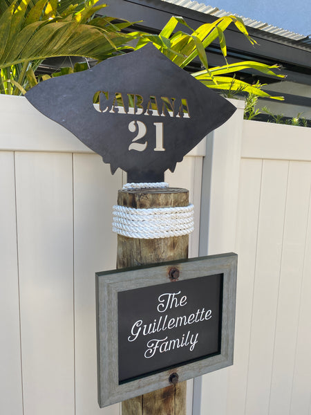 Steel Cabana Sign