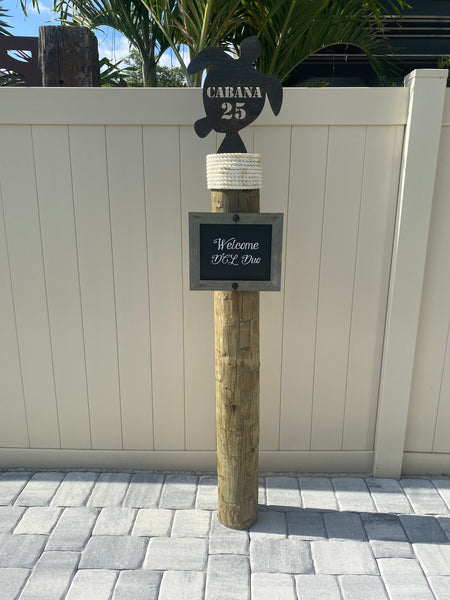 Steel Cabana Sign