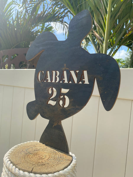 Steel Cabana Sign