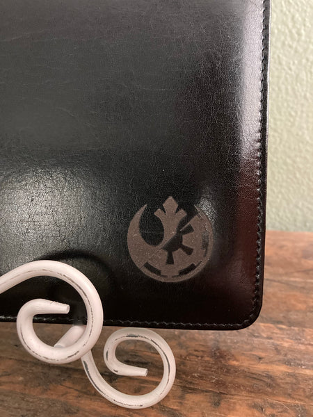 Engraved Leather Portfolio