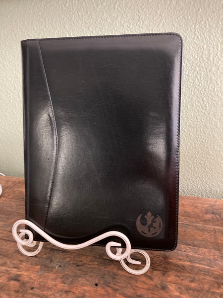 Engraved Leather Portfolio